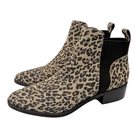 Dolce Vita Tristan Leopard Suede Boot woman’s size 7 M Chel boots - Picture 4 of 13
